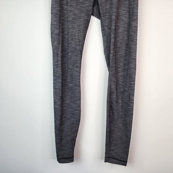 Lululemon Wunder Under Gray Heathered Leggings High Rise Size 6 - Picture 4 of 8